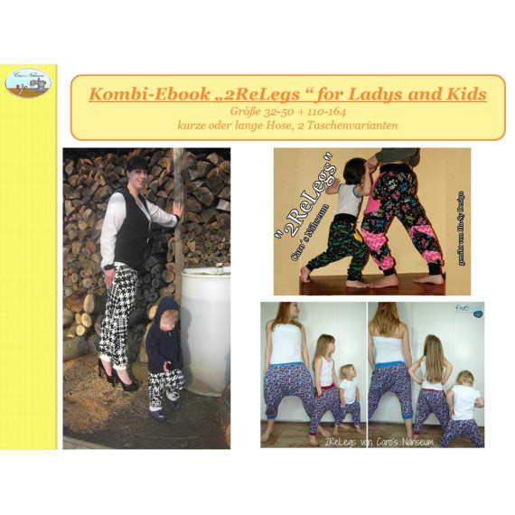 Ebook - Kombi Hose 2Re Legs Ladys Kids, Gr. 110-164/ 32 - 50